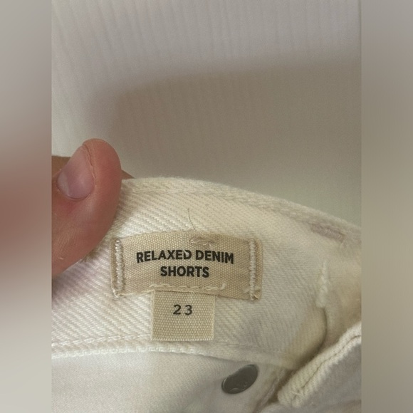 Madewell Relaxed Denim Shorts in Tile White Womens size 23 - Picture 11 of 11